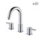 Kibi Circular Bathroom Sink 8" Widespread Faucet with Drain Assembly KBF1016CH - alternate 1